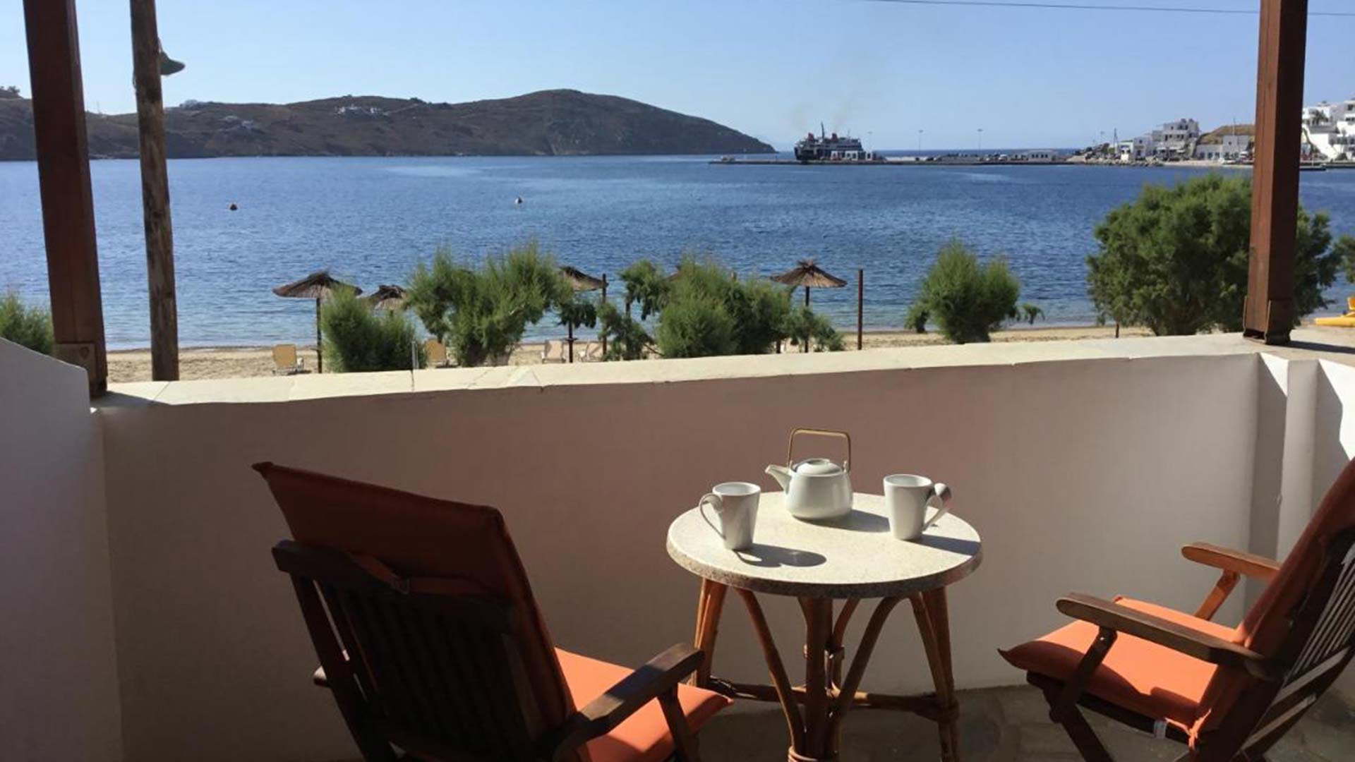 Chambres twin de l'hôtel Asteri à Serifos