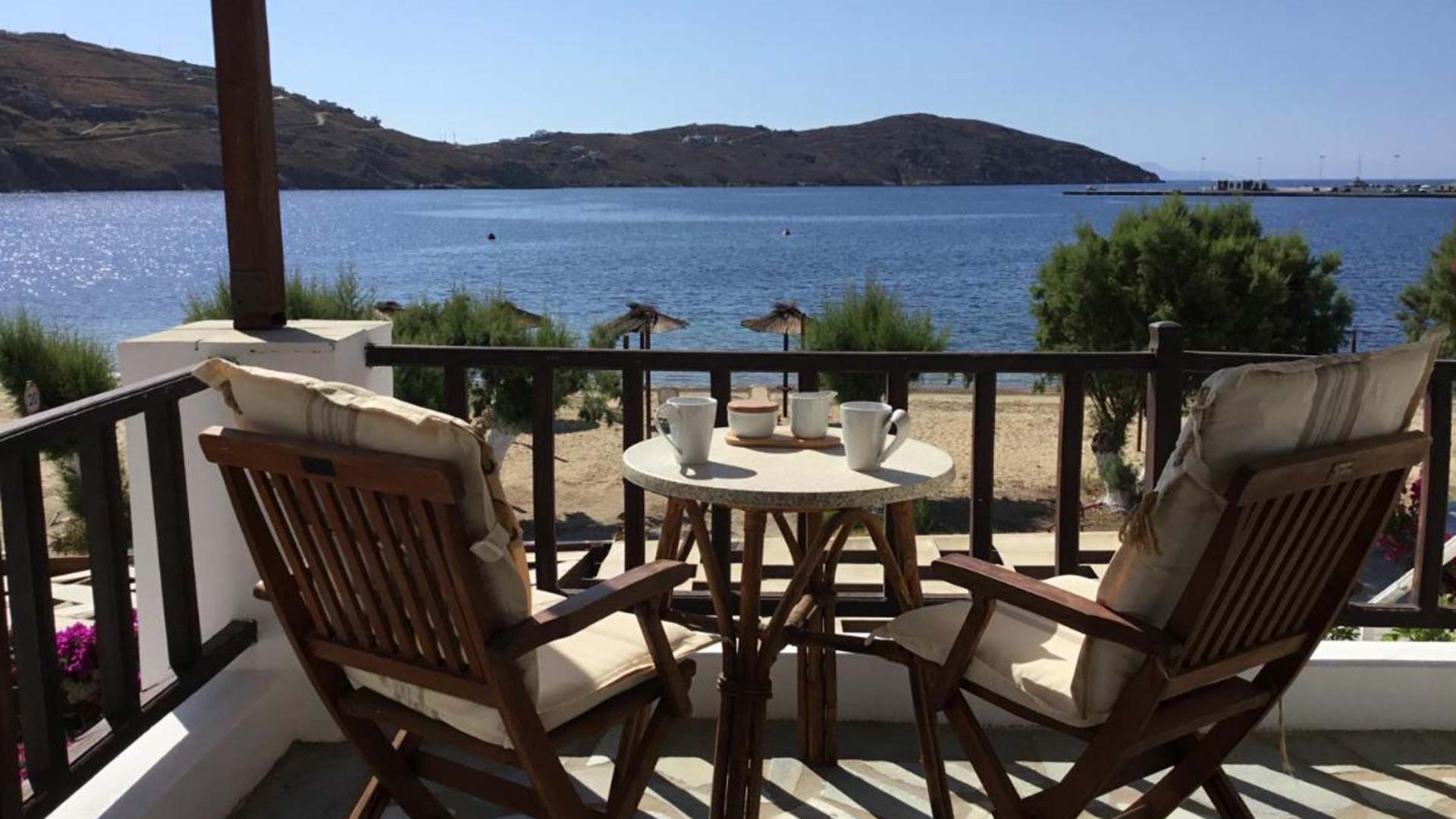 Chambres twin de l'hôtel Asteri à Serifos